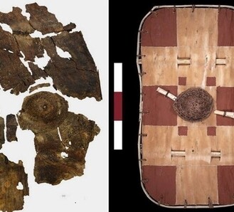 Лестерширский щит из коры и другие новости археологии